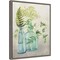 Woodland Greenery I by Julia Purinton 16-in. W x 20-in. H. Canvas Wall Art Print Framed in Grey